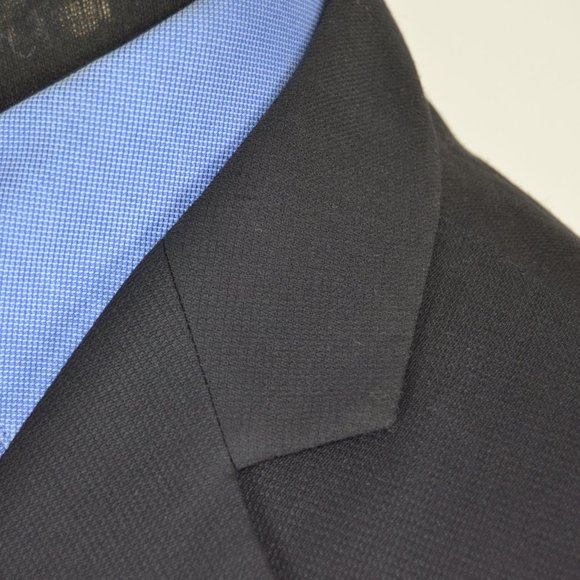 Pronto Uomo 36R Sport Coat Blazer Suit Jacket Navy - Picture 2 of 8